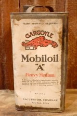 画像: dp-251008-01 VACUUM OIL COMPANY Mobiloil GARGOYLE 1920's 1 U.S. GALLON CAN