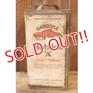 画像: dp-251008-01 VACUUM OIL COMPANY Mobiloil GARGOYLE 1920's 1 U.S. GALLON CAN