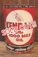画像: dp-251008-67 KENDALL 1940's-1950's The 2000 MILE OIL 5 U.S. QUARTS CAN