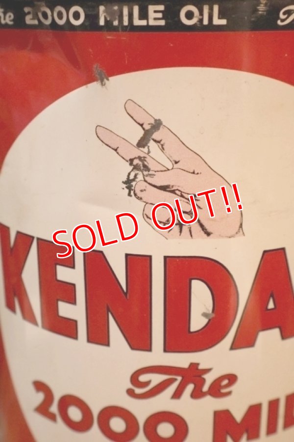 画像2: dp-251008-67 KENDALL 1940's-1950's The 2000 MILE OIL 5 U.S. QUARTS CAN