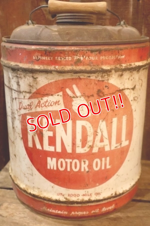 画像3: dp-251008-80 KENDALL 1950's  5 U.S. GALLONS MOTOR OIL CAN