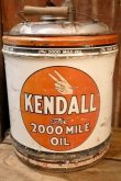画像3: dp-251008-79 KENDALL 1950's  The 2000 MILE OIL 5 U.S. GALLONS MOTOR OIL CAN