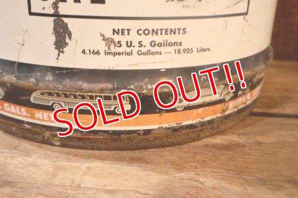 画像5: dp-251008-79 KENDALL 1950's  The 2000 MILE OIL 5 U.S. GALLONS MOTOR OIL CAN