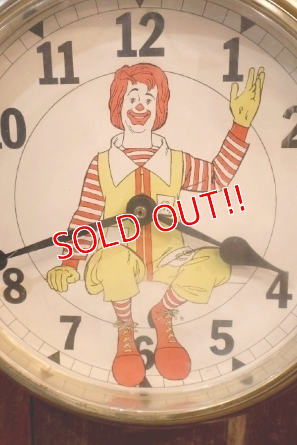 画像2: ct-251008-05 McDonald's / Ronald McDonald 1970's Wall Clock