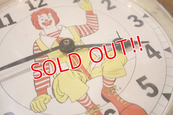 画像11: ct-251008-05 McDonald's / Ronald McDonald 1970's Wall Clock