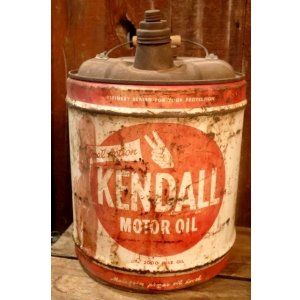画像: dp-251008-80 KENDALL 1950's  5 U.S. GALLONS MOTOR OIL CAN