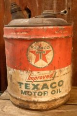 画像: dp-251008-83 TEXACO 1950's  5 U.S. GALLONS MOTOR OIL CAN