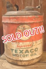 画像: dp-251008-83 TEXACO 1950's  5 U.S. GALLONS MOTOR OIL CAN