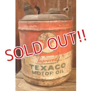画像: dp-251008-83 TEXACO 1950's  5 U.S. GALLONS MOTOR OIL CAN