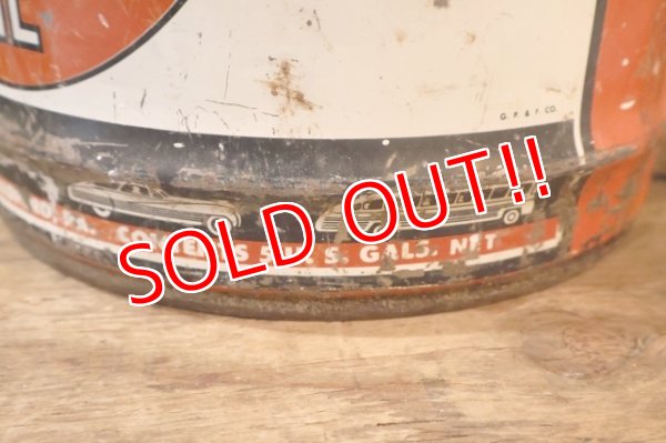 画像7: dp-251008-79 KENDALL 1950's  The 2000 MILE OIL 5 U.S. GALLONS MOTOR OIL CAN