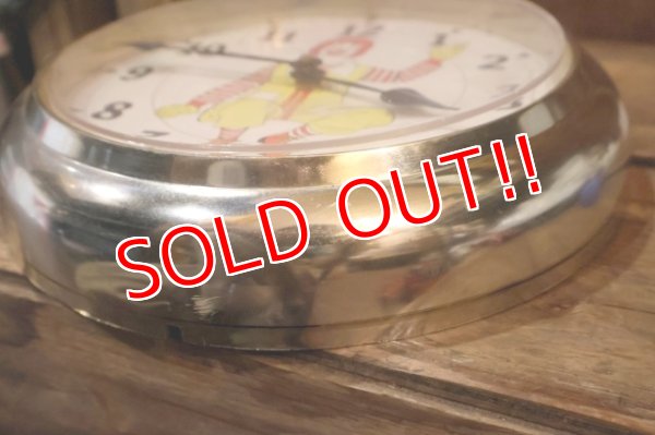 画像15: ct-251008-05 McDonald's / Ronald McDonald 1970's Wall Clock