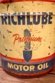 画像2: dp-251008-87 RICHFIELD 1950's RICHLUBE 5 U.S. GALLONS MOTOR OIL CAN