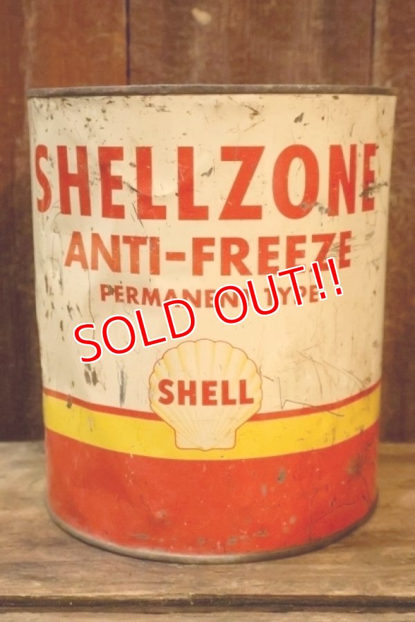 画像1: dp-251008-87 SHELL1950's SHELLZONE ANTI-FREEZE 1 U.S. GALLON CAN