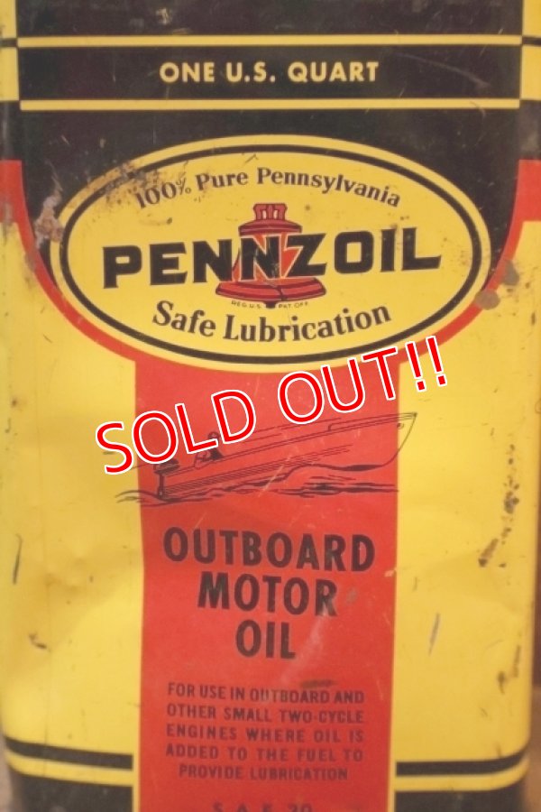 画像2: dp-251008-87 PENNZOIL Outboard Motor Oil 1 U.S. Quart Can