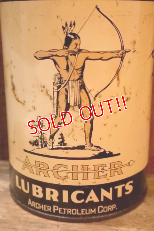 画像2: dp-251008-65 ARCHER LUBRICANTS 1940's-1950's 1 U.S. Quart Can