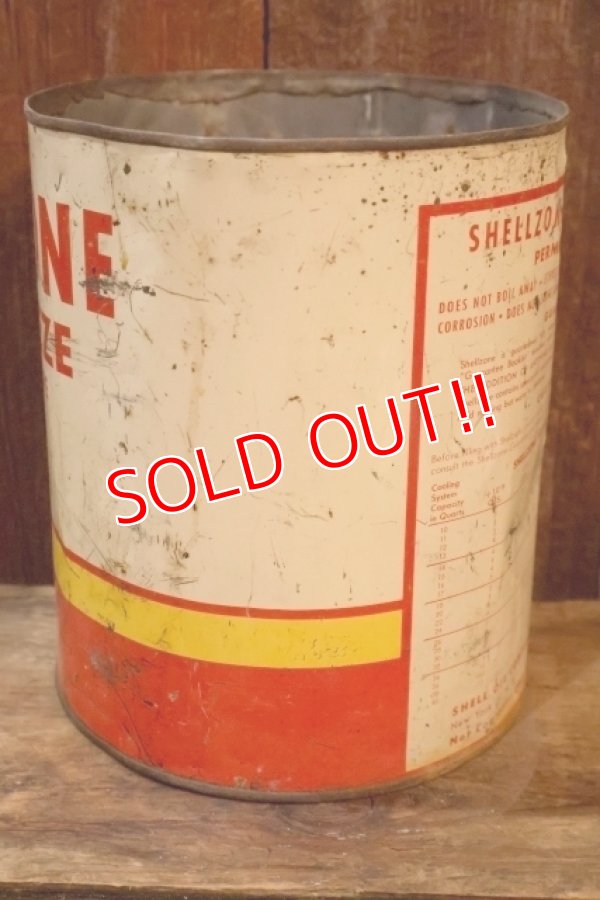 画像4: dp-251008-87 SHELL1950's SHELLZONE ANTI-FREEZE 1 U.S. GALLON CAN
