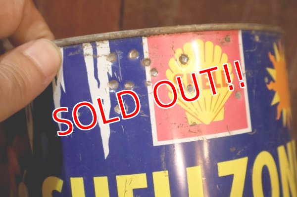 画像2: dp-251008-87 SHELL 1960's SHELLZONE COOLANT and ANTI-FREEZE 1 U.S. GALLON CAN