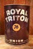 画像2: dp-251008-79 UNION 76 ROYAL TRITON 1950's 1 U.S. Quart Motor Oil Can