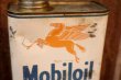 画像2: dp-251008-59 Mobiloil 1940's-1950's Outboard 1 U.S. Quart Oil Can