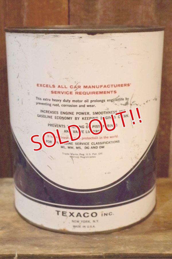 画像3: dp-251008-87 TEXACO1960's HAVOLINE MOTOR OIL 1 U.S. GALLON CAN