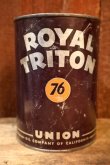 画像1: dp-251008-79 UNION 76 ROYAL TRITON 1950's 1 U.S. Quart Motor Oil Can