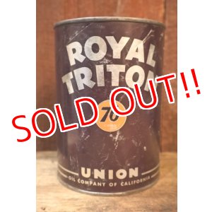 画像: dp-251008-79 UNION 76 ROYAL TRITON 1950's 1 U.S. Quart Motor Oil Can