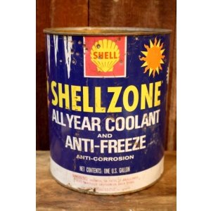 画像: dp-251008-87 SHELL1960's SHELLZONE COOLANT and ANTI-FREEZE 1 U.S. GALLON CAN
