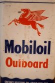画像2: dp-251008-87 Mobiloil 1940's-1950's Outboard 1 U.S. Quart Oil Can