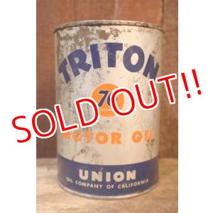 画像: dp-251008-79 UNION 76 TRITON 1950's 1 U.S. Quart Motor Oil Can