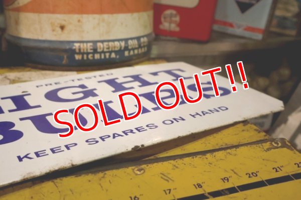 画像12: dp-251008-42 GENERAL ELECTRIC 1960's-1970's LIGHT BULBS W-sided Metal Sign