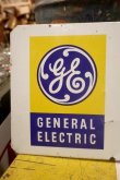 画像2: dp-251008-42 GENERAL ELECTRIC 1960's-1970's LIGHT BULBS W-sided Metal Sign