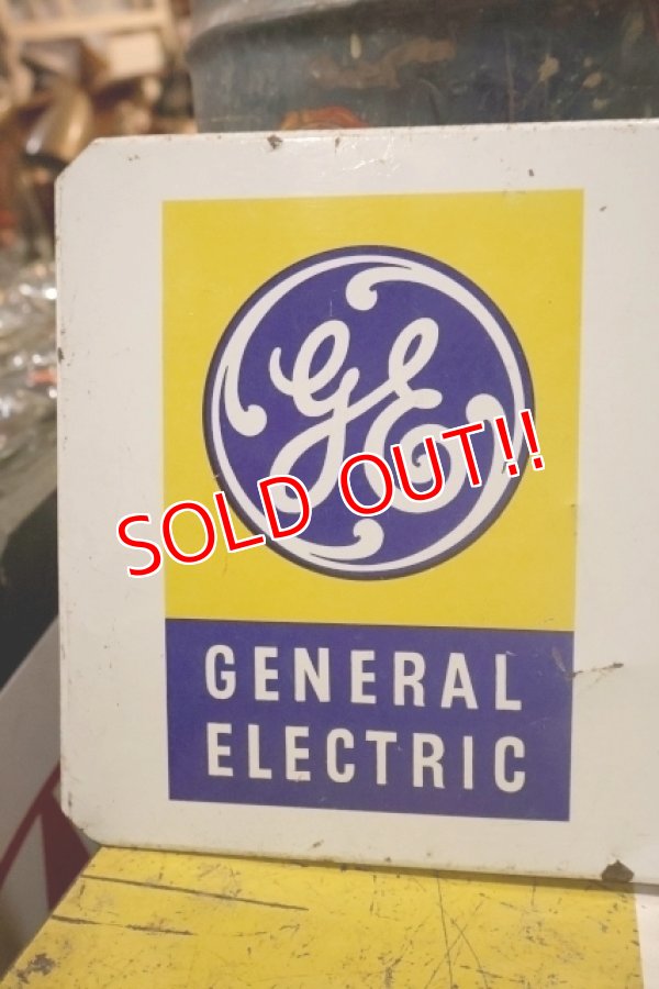 画像2: dp-251008-42 GENERAL ELECTRIC 1960's-1970's LIGHT BULBS W-sided Metal Sign