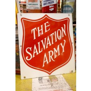 画像: dp-251008-46 THE SALVATION ARMY 1950's Porcelain Sign