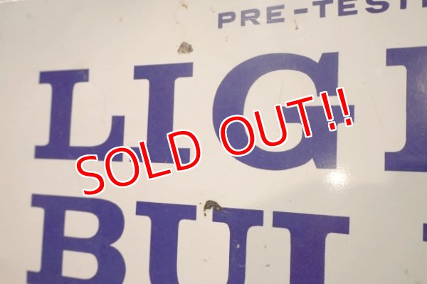 画像3: dp-251008-42 GENERAL ELECTRIC 1960's-1970's LIGHT BULBS W-sided Metal Sign