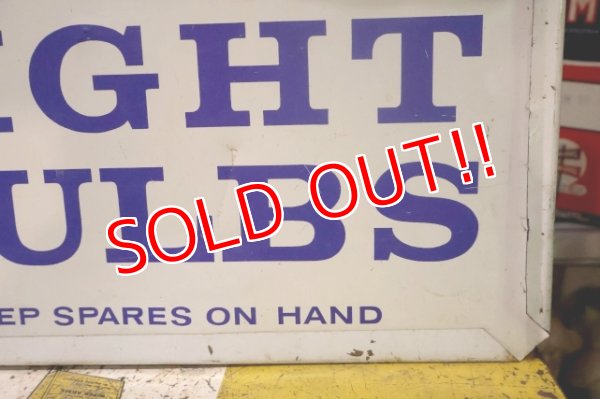 画像10: dp-251008-42 GENERAL ELECTRIC 1960's-1970's LIGHT BULBS W-sided Metal Sign