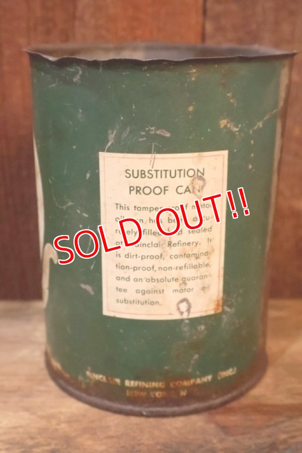 画像3: dp-251008-60 SINCLAIR OPALINE MOTOR OIL 1930's 1 U.S. QUART CAN