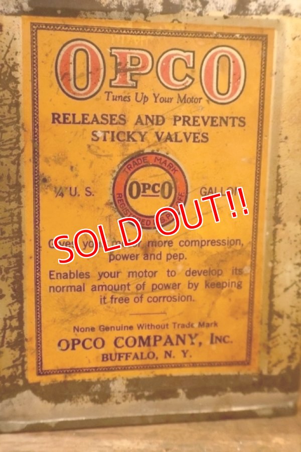 画像2: dp-251008-76 OPCO COMPANY 1910's-1920's 1/4 U.S. GALLONS CAN