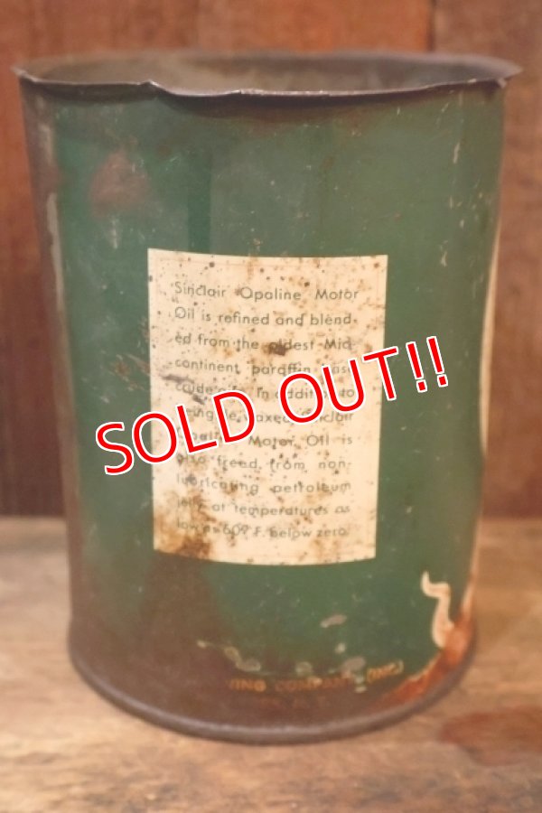画像4: dp-251008-60 SINCLAIR OPALINE MOTOR OIL 1930's 1 U.S. QUART CAN