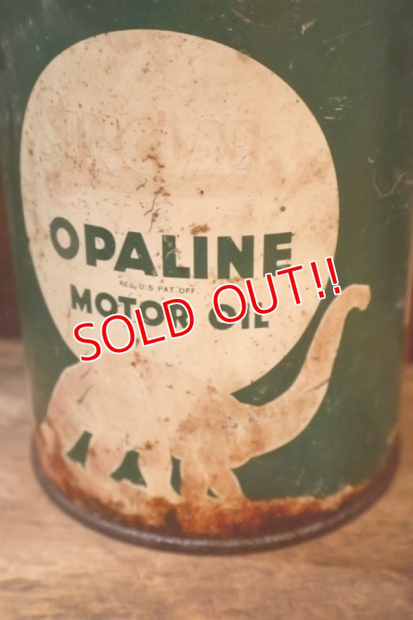 画像2: dp-251008-60 SINCLAIR OPALINE MOTOR OIL 1930's 1 U.S. QUART CAN