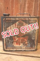 画像: dp-251008-61 RADBILL OIL COMPANY 1930's-1940's Penn-Rad MOTOR OIL TWO U.S. GALLONS CAN