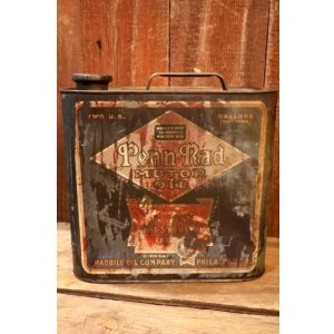 画像: dp-251008-61 RADBILL OIL COMPANY 1930's-1940's Penn-Rad MOTOR OIL TWO U.S. GALLONS CAN