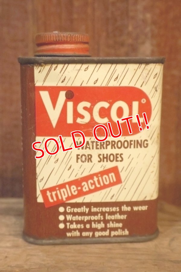 画像1: dp-251008-87 VISCOL WATERPROOFING FOR SHOES  6 OZS. CAN