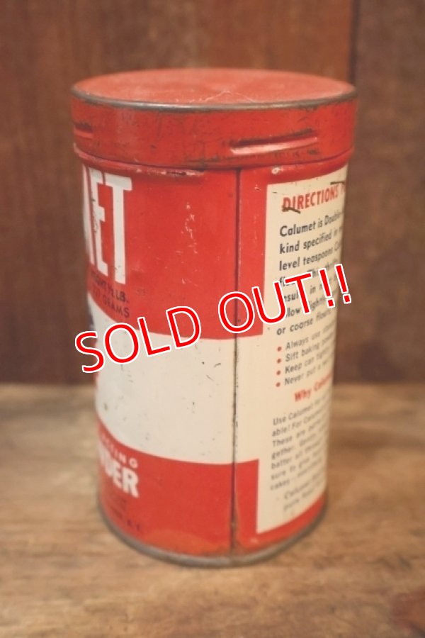 画像3: dp-250930-08 CALUMET BAKING POWDER 1950's 1/2 LB. CAN