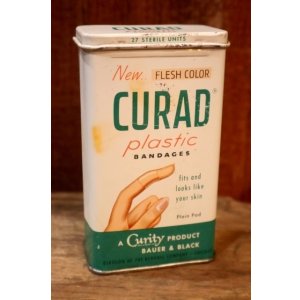 画像: dp-251008-87 CURAD PLASTIC BANDAGES 1960's TIN CAN