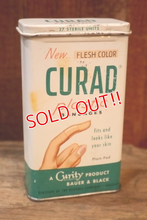 画像1: dp-251008-87 CURAD PLASTIC BANDAGES 1960's TIN CAN