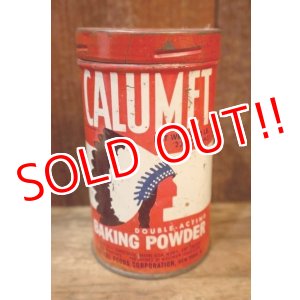 画像: dp-250930-08 CALUMET BAKING POWDER 1950's 1/2 LB. CAN