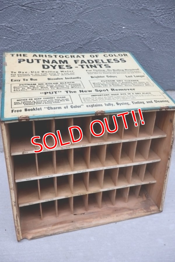 画像13: dp-251008-12 MONROE CHEMICAL COMPANY 1930's PUTNAM DYES-TINTS DISPLAY RACK