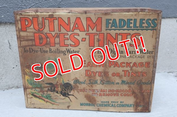 画像7: dp-251008-12 MONROE CHEMICAL COMPANY 1930's PUTNAM DYES-TINTS DISPLAY RACK