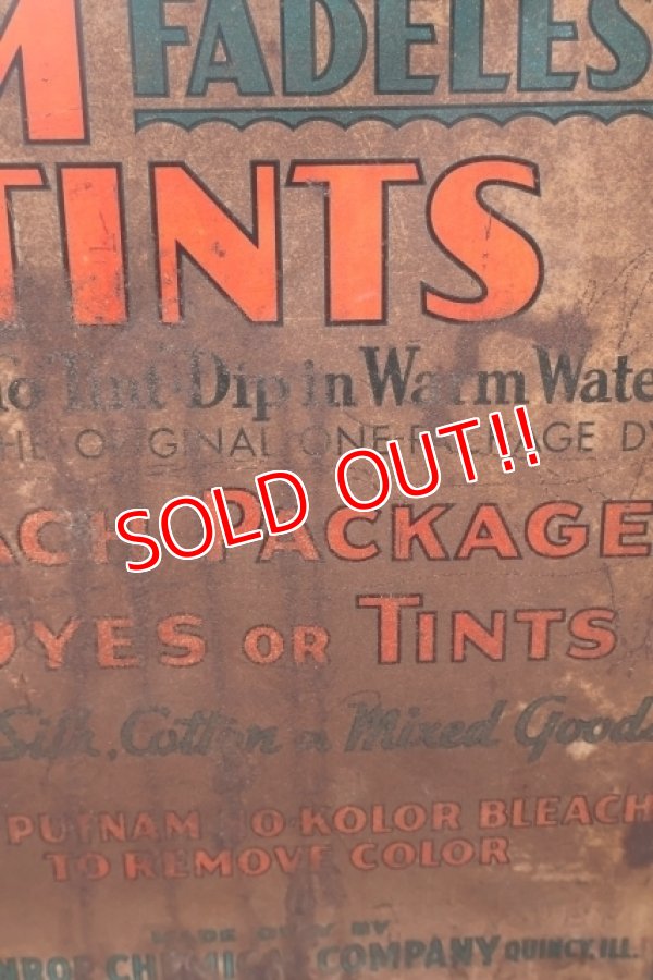 画像4: dp-251008-12 MONROE CHEMICAL COMPANY 1930's PUTNAM DYES-TINTS DISPLAY RACK