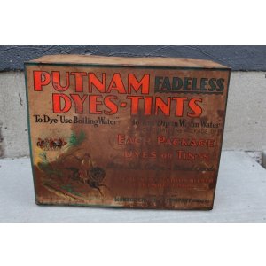 画像: dp-251008-12 MONROE CHEMICAL COMPANY 1930's PUTNAM DYES-TINTS DISPLAY RACK